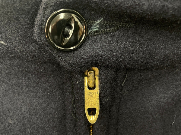 ヴィンテージ vintage 80s 80年代 BEMIDJI WOOLEN MILLS ダブルマッキーノ ロケットTALON USA製 紺 ジャケット 無地 ネイビー Mサイズ 104MT-1910