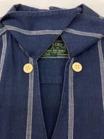 ラルフローレン RalphLauren COUNTRY 90s STRIPE S/S SHIRT ストライプ 半袖 シャツ フラップポケット インパクト21 紺 サイズ 7 半袖シャツ ストライプ ネイビー 104MT-2353