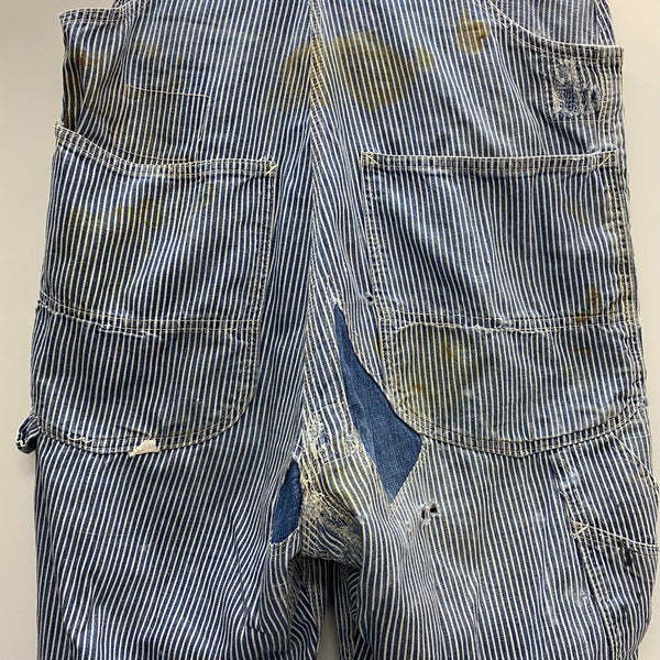 【曜日割引対象外】 リー Lee 50's ヒッコリーストライプ つなぎ・オーバーオール ブルー 201MB-1047 VB