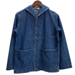 【曜日割引対象外】 ヴィンテージ vintage 40's チェンジボタン ショールカラー US.NAVY カバーオール ジャケット ブルー 201MT-4502 VB