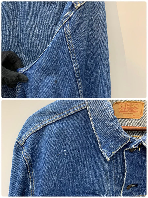 【曜日割引対象外】 リーバイス Levi's 80's 70505 0215 4th USA製 デニム ジャケット 48サイズ 201MT-3254 VB