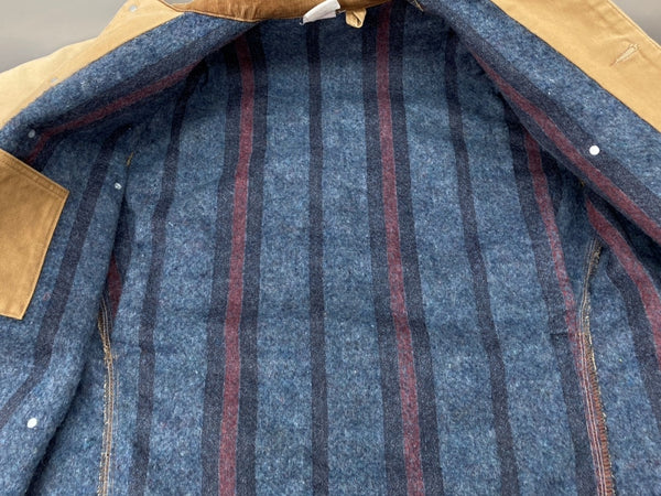 カーハート Carhartt MICHIGAN CHORE COAT ミシガン チョア コート ダック カバーオール 裏ブランケット ボタン アウター ジャケット 薄茶 サイズ 40 ジャケット ロゴ ベージュ 104MT-1879