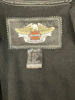 ハーレーダビットソン Harley Davidson バックリフレクティブスカルレザージャケット ライナー付 シングルライダース 98099-07VM ジャケット ブラック Mサイズ 101MT-2691