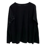 ヨウジヤマモト プールオム Yohji Yamamoto POUR HOMME チ付き長袖プリント 食べて…いい？ HD-T04-042 ロンT ブラック 3サイズ 201MT-3941