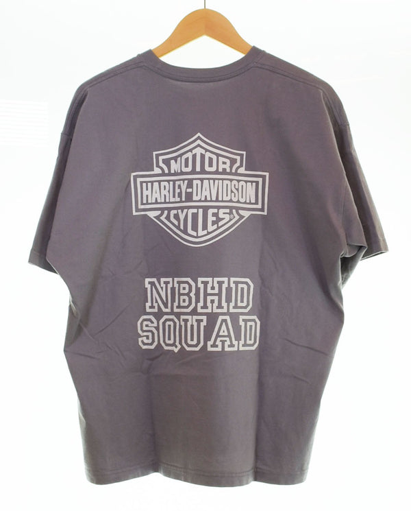 ネイバーフッド NEIGHBORHOOD NEIGHBORHOOD × HARLEY DAVIDSON ハーレーダビッドソン コラボ 22AW スカル Tシャツ グレー Lサイズ 103MT-2744