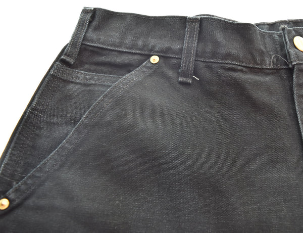 カーハート Carhartt ダブルニー ダックペインター パンツ ワークパンツ 33×34 デニム ブラック 103MB-673