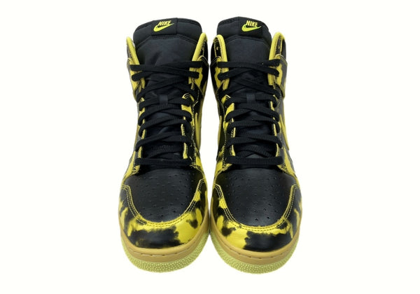 ナイキ NIKE 21年製 DUNK HI 1985 SP YELLOW ACID WASH ダンク ハイ イエロー アシッド ウォッシュ シューズ 黄 黒 DD9404-001 メンズ靴 スニーカー ブラック サイズ 32 104S-674