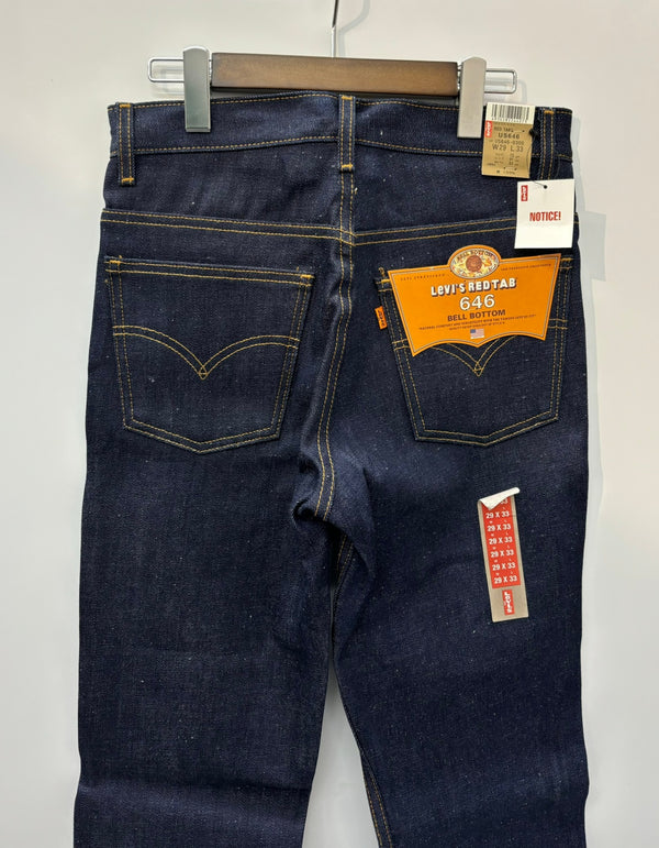 【曜日割引対象外】 リーバイス Levi's デッドストック 00's 646 USA製 ボタン裏379 ベルボトム US646-0300 デニム W29サイズ 201MB-728 VB