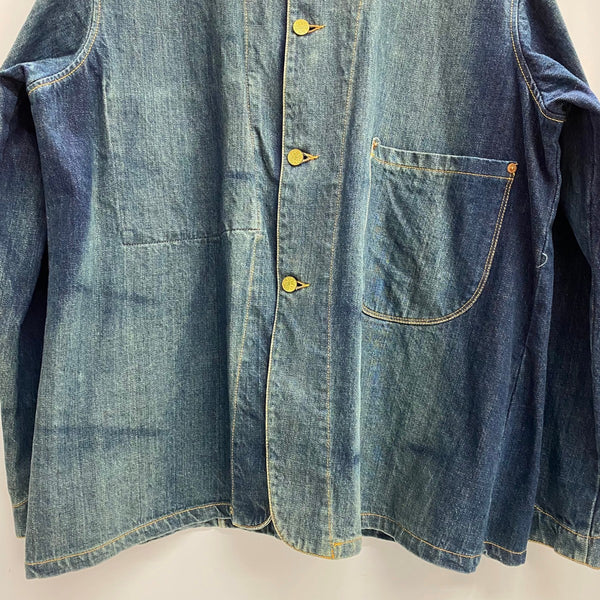 【曜日割引対象外】 リーバイス Levi's ユーロ サックコート チェンジボタン LOT 214 ジャケット ブルー 44サイズ 201MT-4324 VB