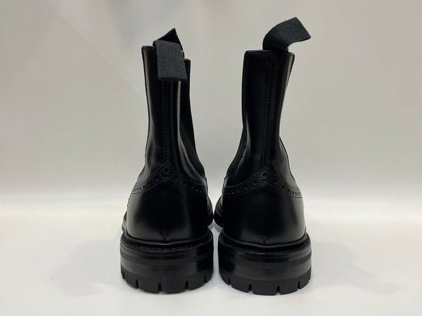 トリッカーズ Trickers コマンドソール ウイングチップ サイドゴア ブーツ グッドイヤーウェルト製法 275413 メンズ ブラック UK8 26.5cm 601sh-44