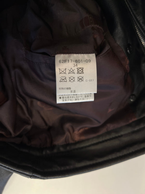 ラブレス LOVELESS ナポレオン レザージャケット 黒 62F17-601-09 ジャケット ブラック サイズ34 101LT-245