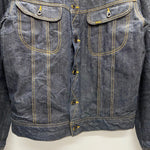 【曜日割引対象外】 ステュディオ・ダ・ルチザン STUDIO D'ARTISAN DENIM JACKET STORM RIDER ブランケット D4187 ジャケット ブルー 42サイズ 201MT-3685 VB