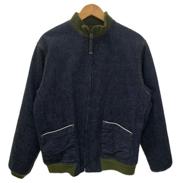 ヒューストン HOUSTON ドゥニーム Denime コラボ デニム 50807 ジャケット ネイビー 40Rサイズ 201MT-4876