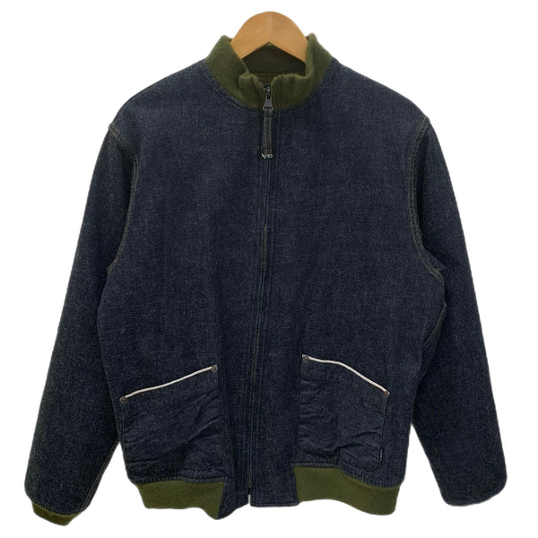 ヒューストン HOUSTON ドゥニーム Denime コラボ デニム 50807 ジャケット ネイビー 40Rサイズ 201MT-4876