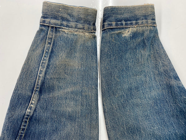 【曜日割引対象外】 リーバイス Levi's 60s 60年代 557XX 3rd サード オリジナル Vintage ヴィンテージ デニムジャケット トラッカージャケット レインボーステッチ ボタン裏D サイズ46 ジャケット 無地 ネイビー 104MT-2242