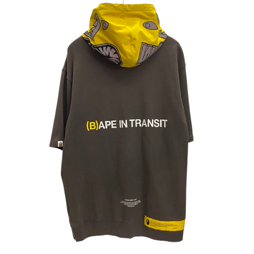 ア ベイシング エイプ A BATHING APE 20AW SHARK PULLOVER HOODIE 001PPF201024X パーカ グレー Lサイズ 201MT-3886