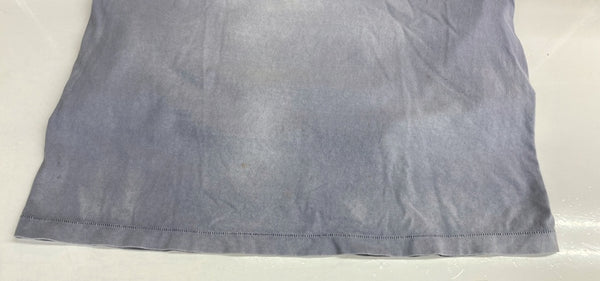 セントマイケル SAINT MICHAEL SS TEE M6  ユニセックス UNISEX クルーネック リラックスフィット ロゴ NAVY 水色 SM-S22-0000-026 XL Tシャツ プリント ブルー 104MT-189