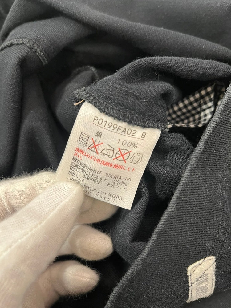 ピンクハウス PINK HOUSE ジャンパースカート ワッペン 総柄 黒