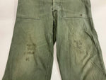 ミリタリー Military 40's~50's 40～50年代 US ARMY M-47 HBT 米軍 ベイカーパンツ アジャスター VINTAGE ヴィンテージ カーゴパンツ カーキ - 101MB-713