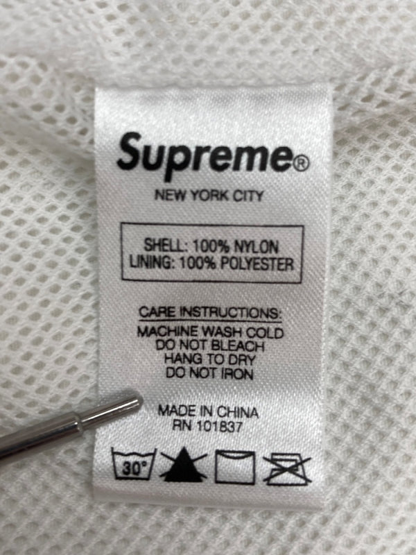 シュプリーム SUPREME 17AW Arc Track Jacket アーチ ロゴ トラック ジャケット ジップアップ ナイロン ジャケット 白 ジャケット ロゴ ホワイト Mサイズ 104MT-2319