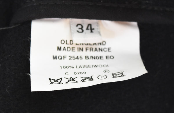 オールドイングランド OLD ENGLAND ダッフル コート ヘリンボーン トグルボタン ロングコート フード  34 コート ブラック 103MT-3103