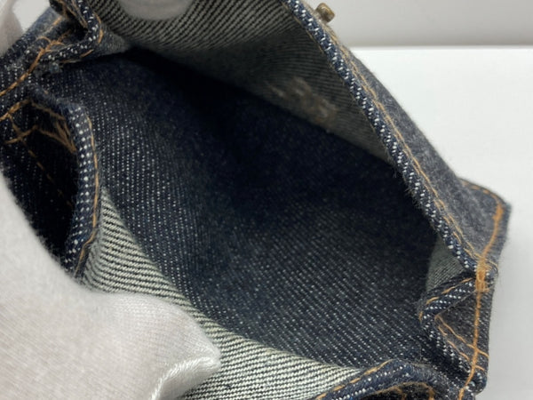 ダブルアールエル RRL INDIGO DENIM BILLFOLD WALLET インディゴ デニム ビルフォールド ウォレット 折り畳み 財布 青 財布・ケース メンズ財布 ロゴ ブルー 104W-26