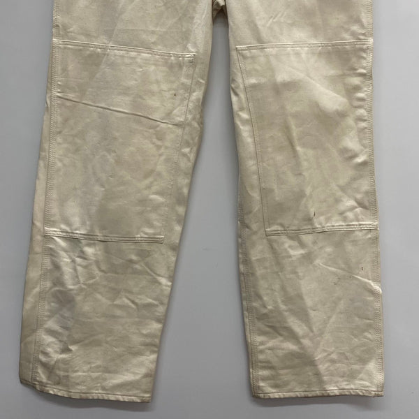 【曜日割引対象外】 カーハート Carhartt 80's USA製 オーバーオール 100周年 64310 つなぎ・オーバーオール ホワイト 40×34サイズ 201MB-1008 VB