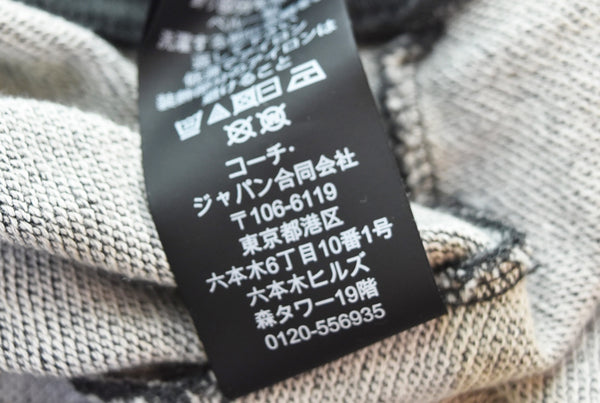 コーチ COACH SKULL スカル 刺繍 プリントスウェット スウェット グレー Mサイズ 103MT-3270