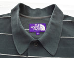 ノースフェイス THE NORTH FACE Purple Label Field Striped Polo パープルレーベル 長袖 ポロ シャツ NT6352N 長袖シャツ Mサイズ 103MT-3048