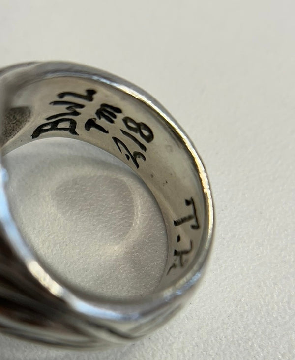 ビルウォールレザー BILL WALL LEATHER スカルリング ストーン 925刻印 ドクロ シルバーリング メンズジュエリー・アクセサリー 指輪・リング シルバー 101goods-176