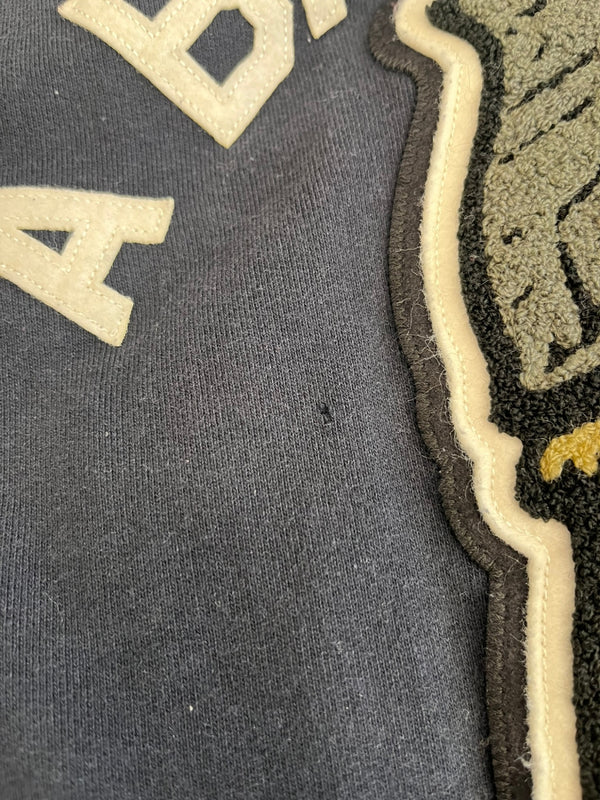 ア ベイシング エイプ A BATHING APE 00s 初期 SWEAT VARSITY JACKET GENERAL MADE ジェネラル スタジャン スウェット 裏原 ヴィンテージ BAPE ジャケット ブラック Mサイズ 101MT-5137