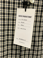 クーティー COOTIE PRODUCTIONS 23AW Check Weather Cloth O/C Jacket（Black）チェック オープンカラー ドローコード  CTE-23S210 ジャケット グレー Sサイズ 101MT-3132