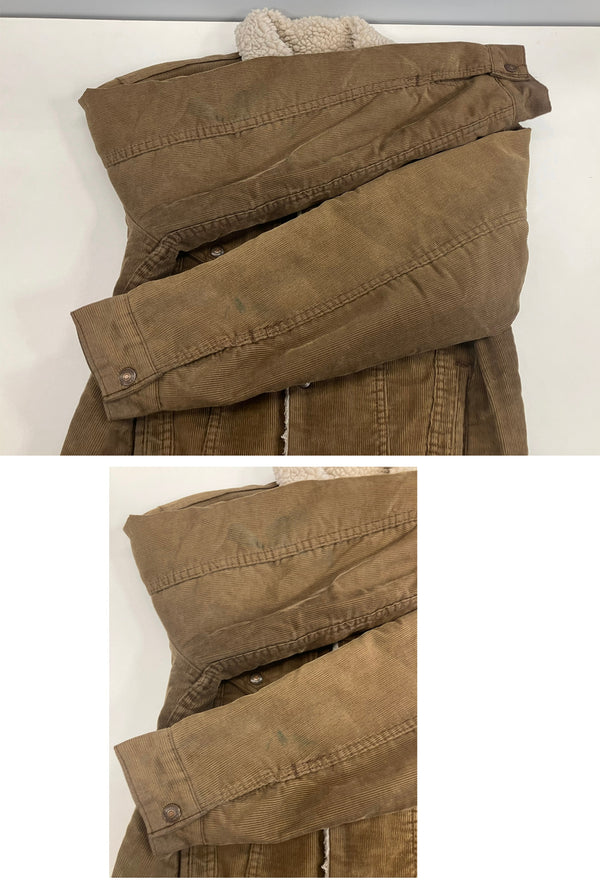 リーバイス Levi's 80’s 80年代 白タブ コーデュロイ コーズ ボア トラッカージャケット スナップボタン VINTAGE ヴィンテージ MADE IN USA アメリカ製 704121-1529 38 ジャケット ブラウン 101MT-4764