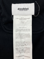 ダブレット doublet 19AW LINED CHAOS EMBROIDERY TRACK PANTSトラック パンツ ベロア 刺繍 ジャージ ズボン 黒 ロゴ 19AW16PT110 ボトムスその他 ブラック Mサイズ 104MB-389
