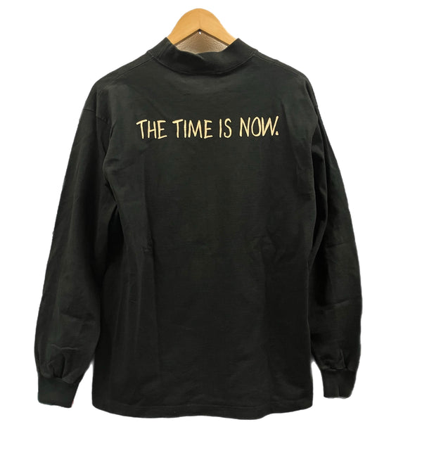 ヴィンテージ vintage 90's 90年代 Larry LaBonte EARTH WARRIOR THE TIME IS NOW. ラリーラボンテ 写真家 アートT MADE IN USA アメリカ製 ロンT ブラック Lサイズ 101MT-5188