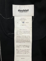 ダブレット doublet INVISIBLE TRACK PANTS インビシブル トラック パンツ イージー ジャージ 刺繍 黒 ロゴ 23SS42PT231 ボトムスその他 ブラック Mサイズ 104MB-333
