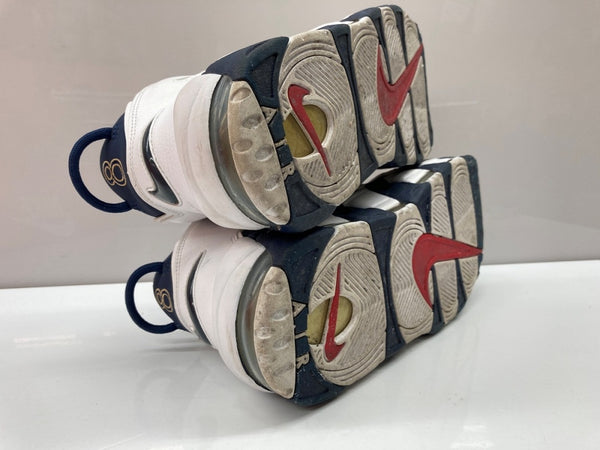 ナイキ NIKE 20年製 AIR MORE UPTEMPO OLYMPIC エア モア アップテンポ オリンピック バスケ モアテン シューズ 白 紺 414962-104 メンズ靴 スニーカー ネイビー 29cm 104S-1033