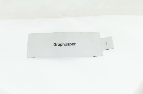 グラフペーパー Graphpaper 25SS Broad L/S Oversized Regular Collar Shirt コットンブロードオーバーサイズシャツ   GM251-50001B 1 長袖シャツ ホワイト 103MT-2938