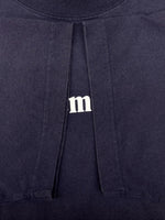 ヴェトモン VETEMENTS 20SS PRINT LOGO S/S TEE プリント ロゴ 半袖 Ｔシャツ バーコードパッチ クルーネック 紺 Tシャツ ロゴ ネイビー Mサイズ 104MT-2342