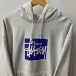 ステューシー STUSSY STOCK BOX Hoodie パーカ グレー XLサイズ 201MT-3892