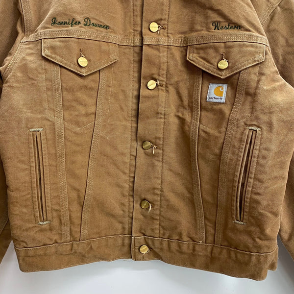 【曜日割引対象外】 カーハート Carhartt 80's 90's ダックトラッカージャケット ジャケット ベージュ 40サイズ 201MT-3878 VB