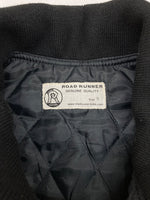 ロードランナー ROAD RUNNER KOBE PRISONER VEST プリズナー ベスト 囚人ベスト ダック ジップアップ ライダース 紺 ベスト ボーダー ネイビー Mサイズ 104MT-2003