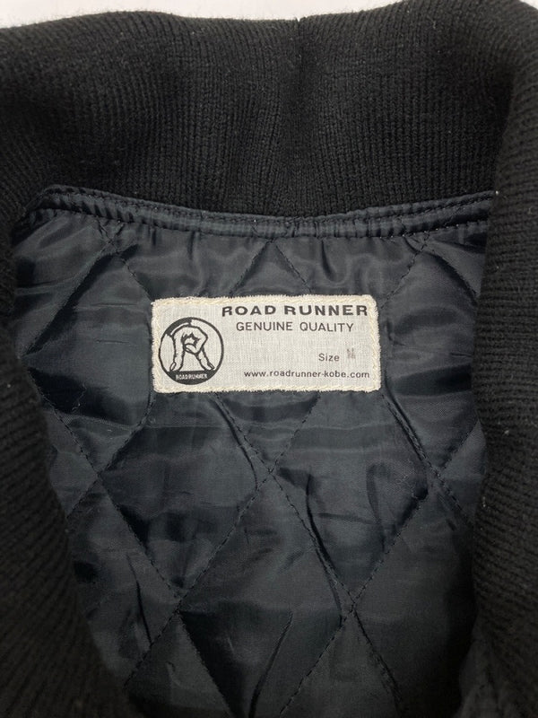 ロードランナー ROAD RUNNER KOBE PRISONER VEST プリズナー ベスト 囚人ベスト ダック ジップアップ ライダース 紺 ベスト ボーダー ネイビー Mサイズ 104MT-2003