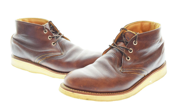 レッドウィング RED WING  CLASSIC CHUKKA レザー クラシックチャッカ ブーツ 茶 3141 メンズ靴 ブーツ チャッカ ブラウン 8 1/2 26.5cm 103S-792