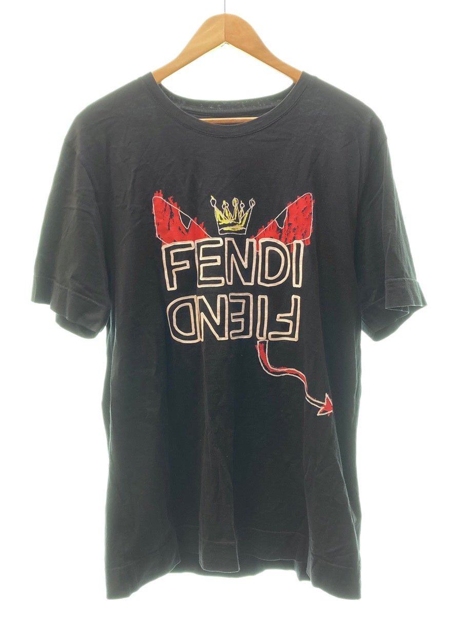 フェンディ FENDI Demon Motif T-shirt 手書き風モンスターu0026アナグラム ロゴ プリント 黒 12CPF-18-1251 Tシャツ  プリント ブラック Sサイズ 104MT-79 | 古着通販のドンドンサガール