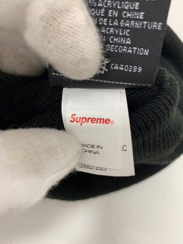 【中古】シュプリーム SUPREME S Logo Beanie 23FW 帽子 メンズ帽子 ニット帽 ロゴ ブラック 201goods-397