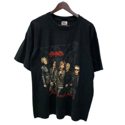 【曜日割引対象外】 バンド band エアロスミス Aerosmith 2001 WORLD TOUR Tシャツ ブラック XLサイズ 201MT-3599 VB