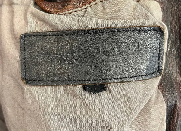 バックラッシュ BACKLASH イサムカタヤマ ISAMU KATAYAMA バッファローレザー シングルライダースジャケット レザージャケット 茶 982-02 ジャケット ブラウン Sサイズ 101MT-4560