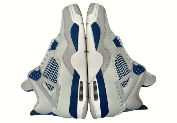 ナイキ NIKE 24年製 AIR JORDAN 4 RETRO OG MILITARY BLUE エア ジョーダン レトロ ミリタリー ブルー AJ4 灰 青 FV5029-141 メンズ靴 スニーカー グレー 29cm 104-shoes611