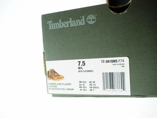 ティンバーランド Timberland クラシック オックスフォードブーツ ベーシックオックスブーツ 茶  A1QWS メンズ靴 ブーツ その他 ブラウン 25.5cm 101-shoes566